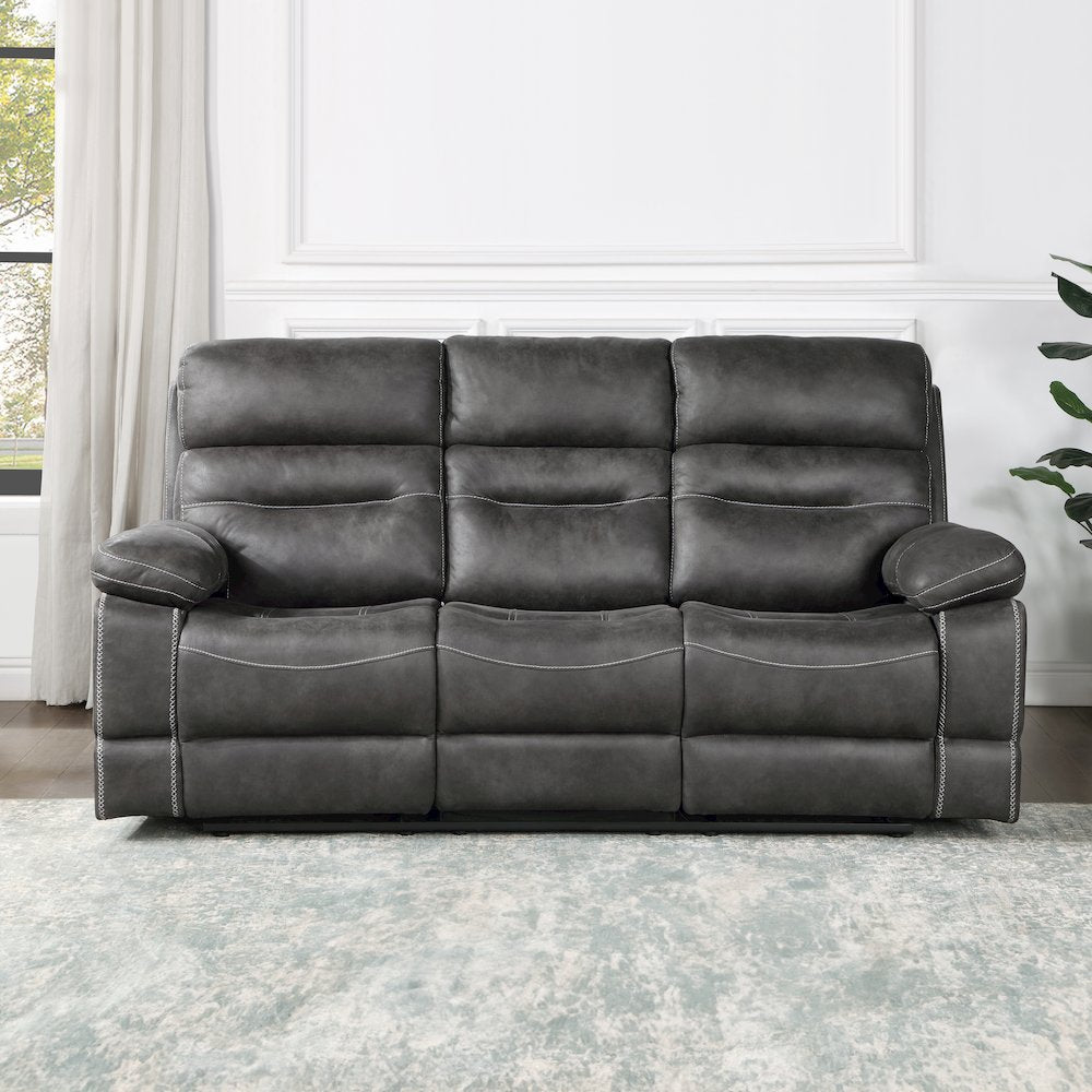 Rudger Gray 3pc Upholstered Set