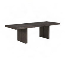 MDF and Poplar Extendable Dining Table with Leaf, Seats Six to Eight, Brown