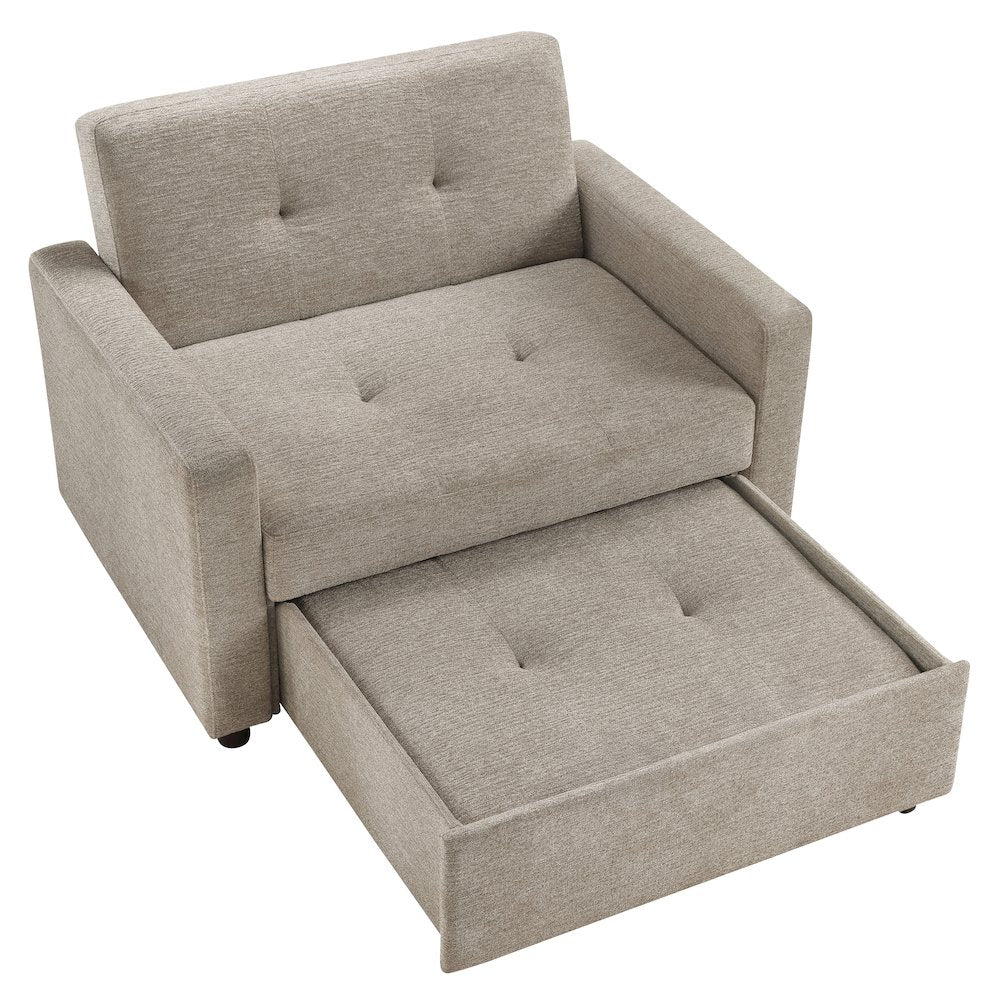Noah Brown Chair w/ Twin Sleeper