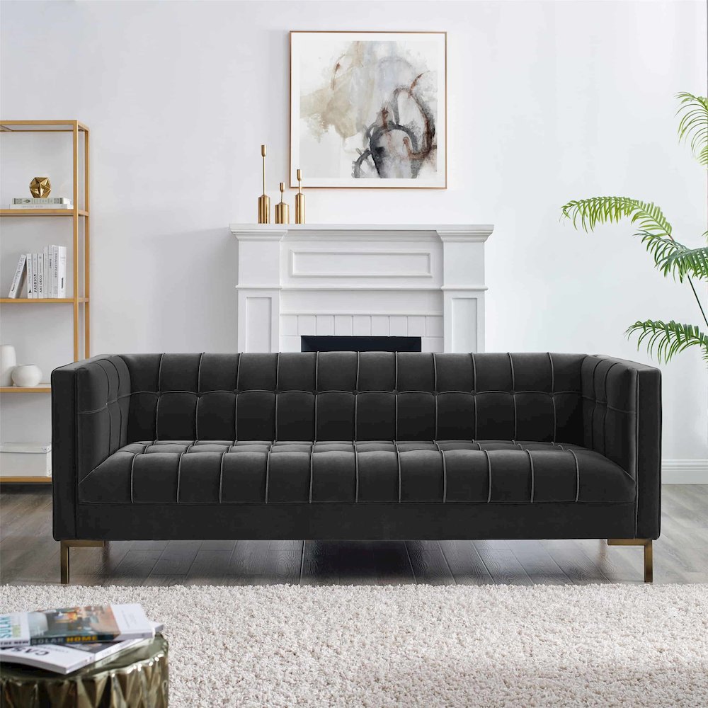 Isaac Gray Sofa and Loveseat