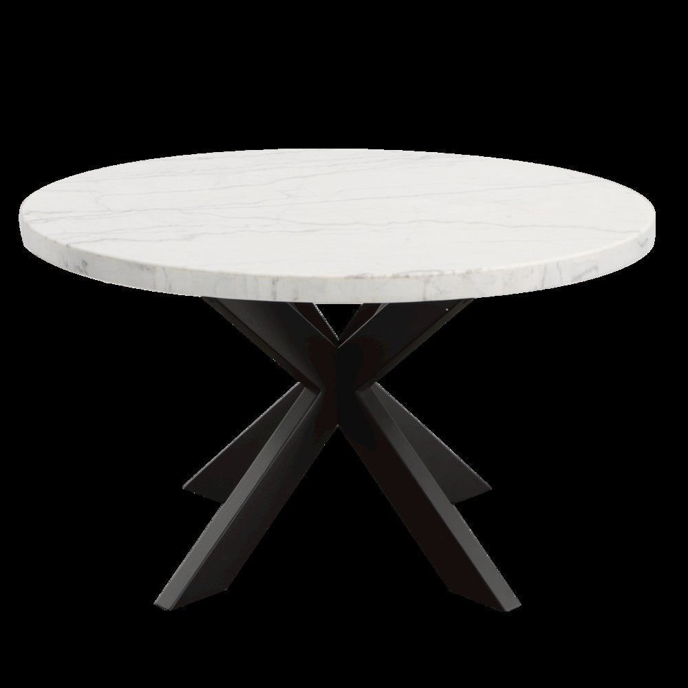 Xena Marble Top 52" Round Dining Table