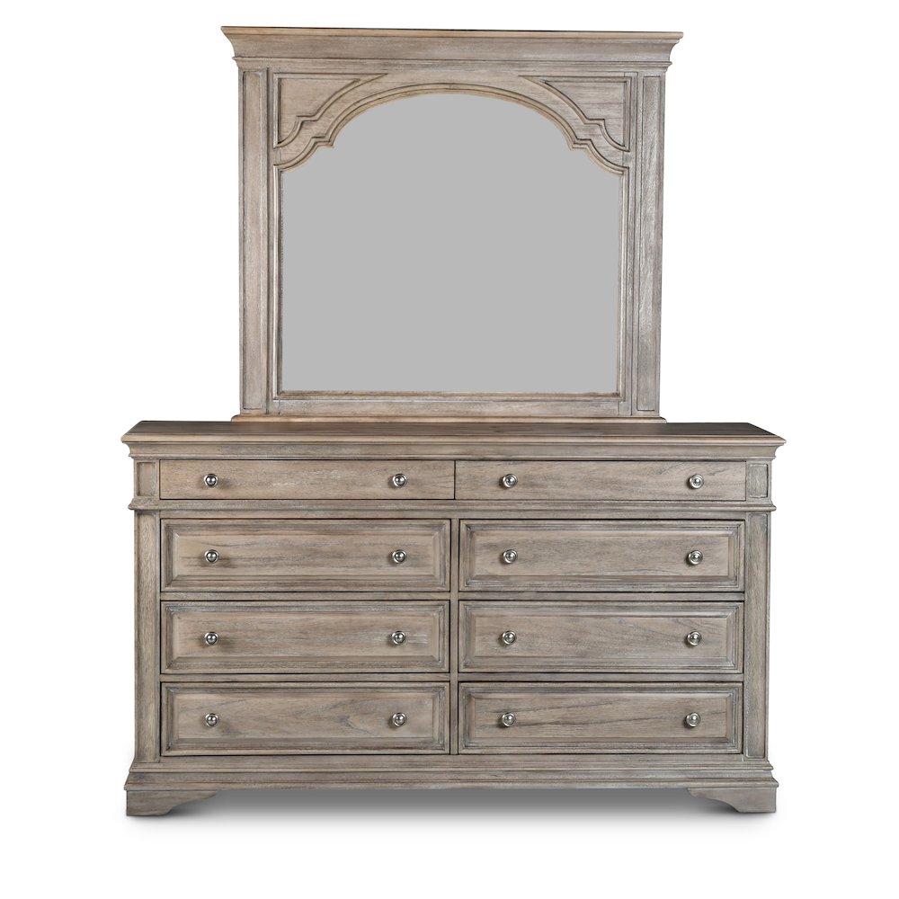 Highland Park Dresser and Mirror Driftwood