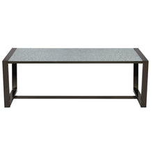 Mazie Coffee Table with Patterned Mirror Top