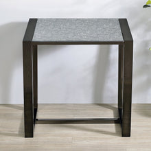 Mazie End Table with Patterned Mirror