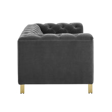Charlene Gray Velvet Sofa Love