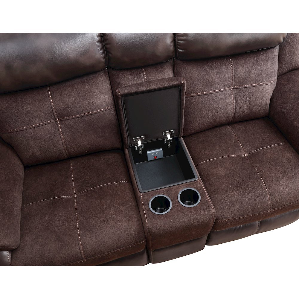 Pueblo Manual Recliner Console