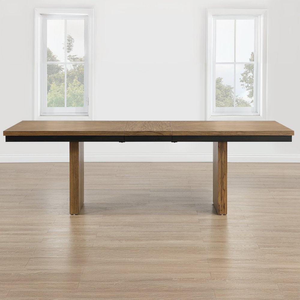 Roatan 80-96" Table with 16-inch Self-Storing Leaf