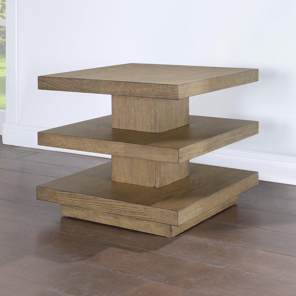Canyon End Table, Brown