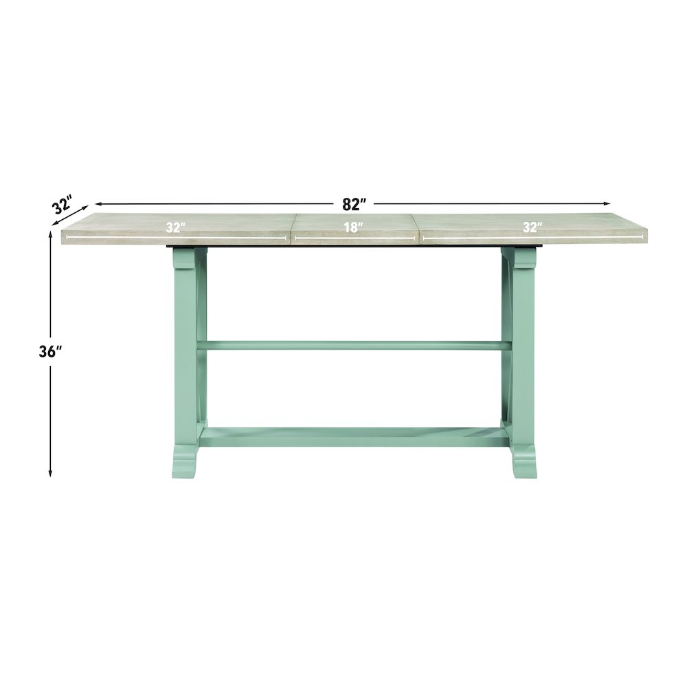 Darcy 5pc Counter Dining Set Green
