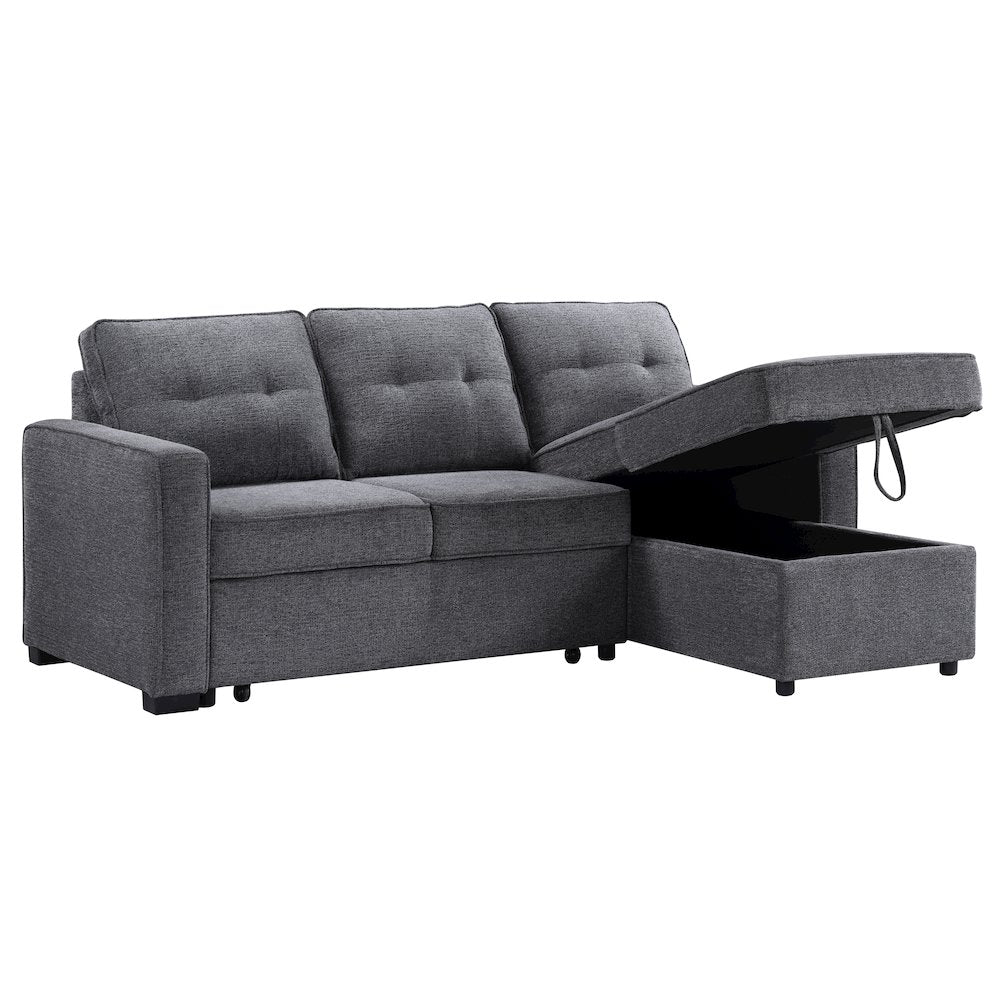 Noah Reversible 95" Chofa, Gray