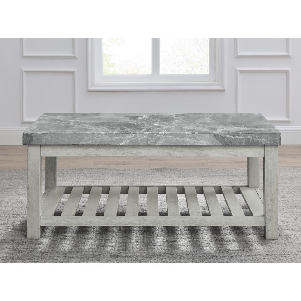 Canova Gray Marble Top Cocktail Table
