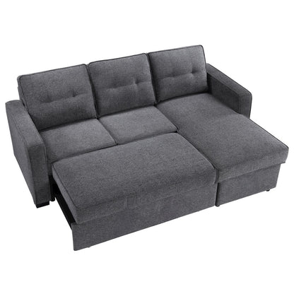 Noah Reversible 95" Chofa, Gray