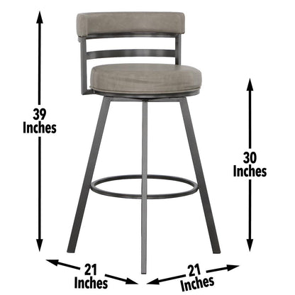 Gene 30-inch Swivel Bar Stool
