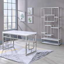 Alize White Bookcase and Desk