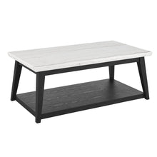 Vida-Black White Marble Top Cocktail Tbl