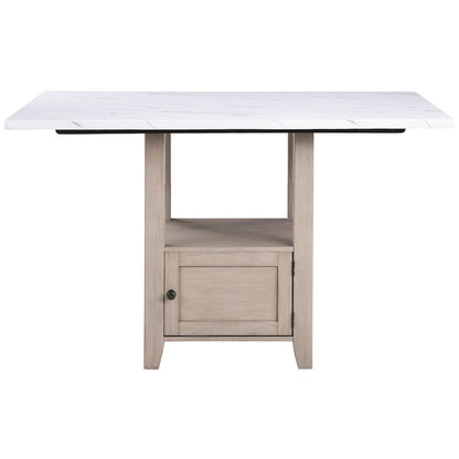 Taylor Faux Marble Top Counter Table