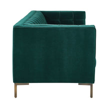 Isaac Green Velvet Sofa