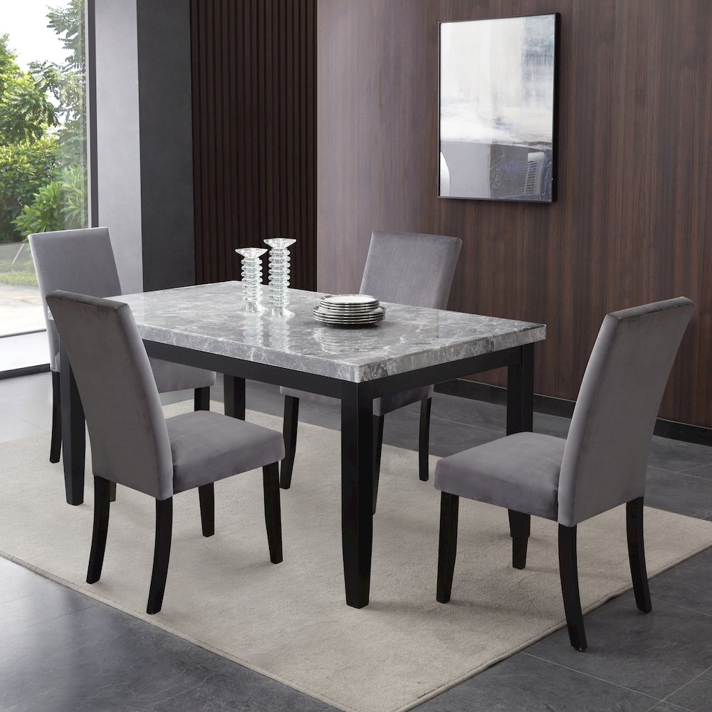 Napoli 7pc Dining Gray