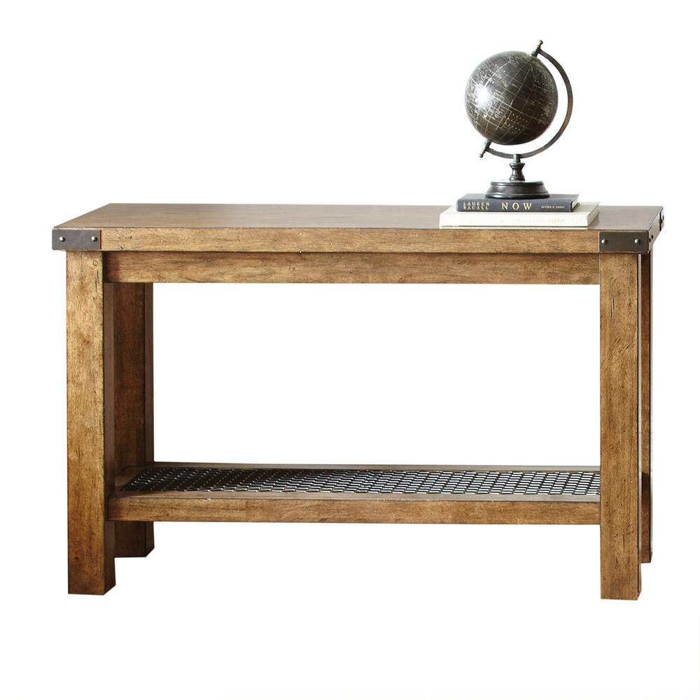 Sofa Table, Distressed Oak