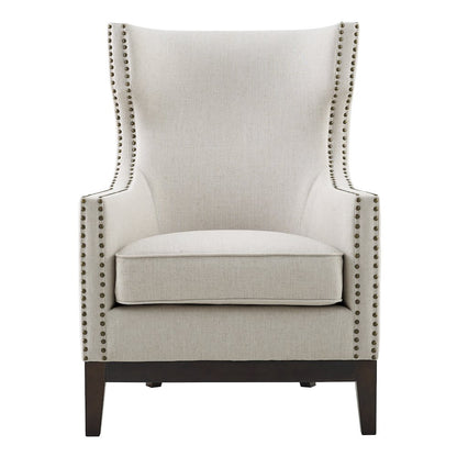 Roswell Linen Accent Chair - Beige