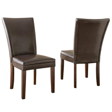 Hartford Vegan Leather Chair, Brown