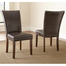 Hartford Vegan Leather Chair, Brown
