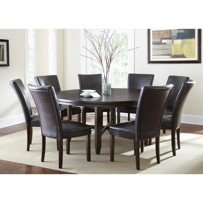 Hartford Vegan Leather Chair, Brown