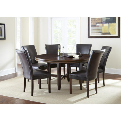 Hartford Vegan Leather Chair, Brown