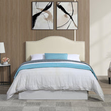 Zoe Cream PU Queen/Full Headboard