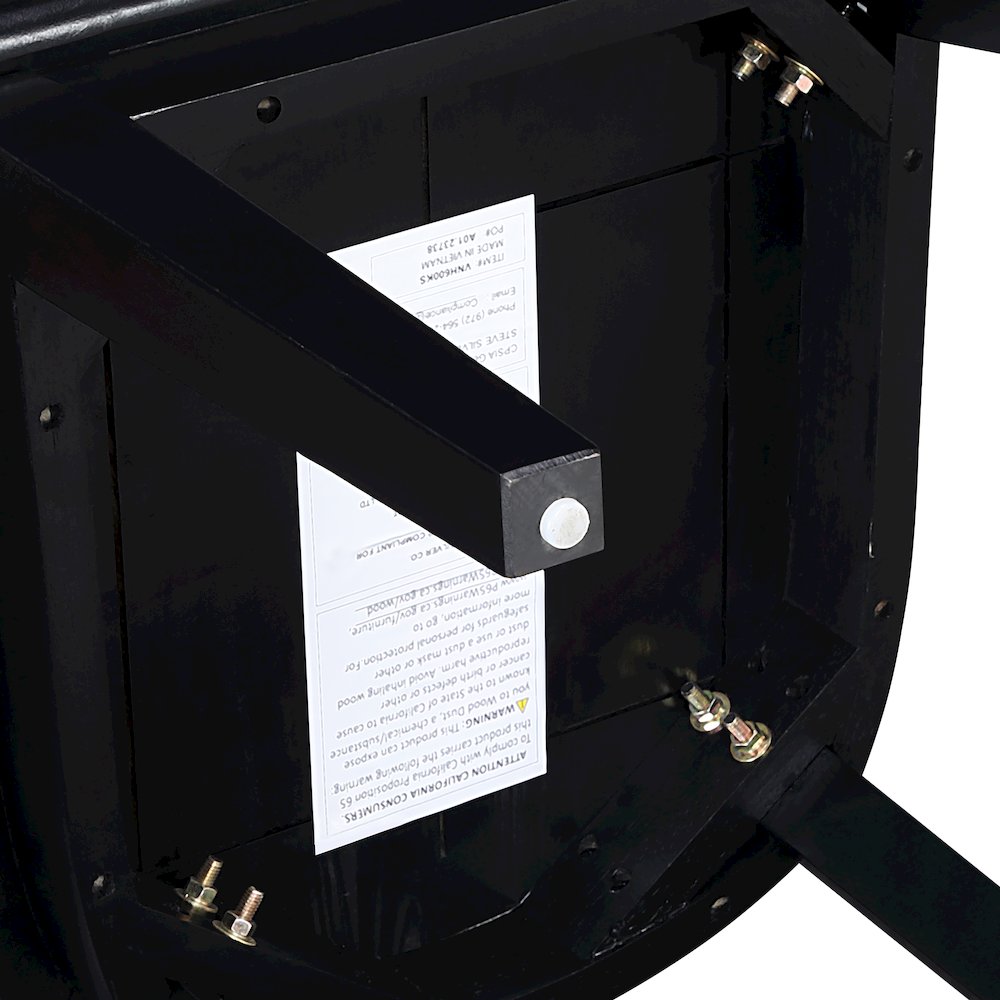 Vaughn Black Modern Shaker Side Chair