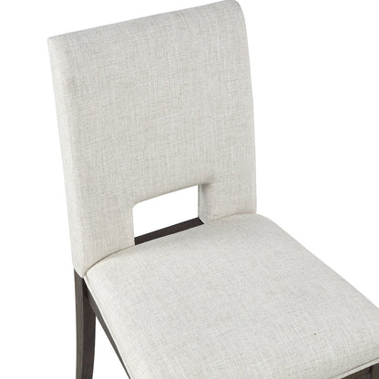 Evan 5-Piece 78-96 Inch w/18-inch leaf Table, 5 White Chairs
