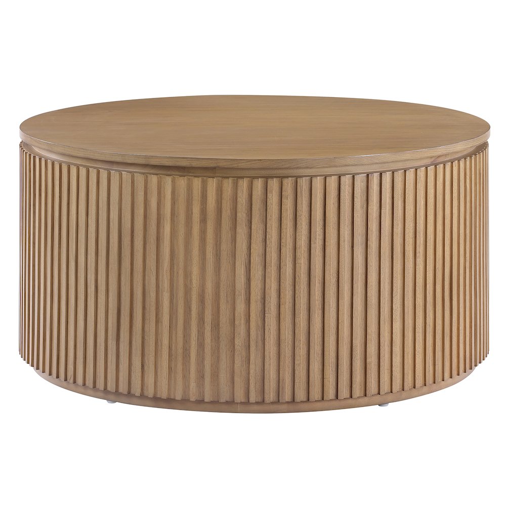 Colvin 36" Round Coffee Table, Toffee Finish