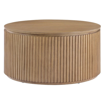 Colvin 36" Round Coffee Table, Toffee Finish