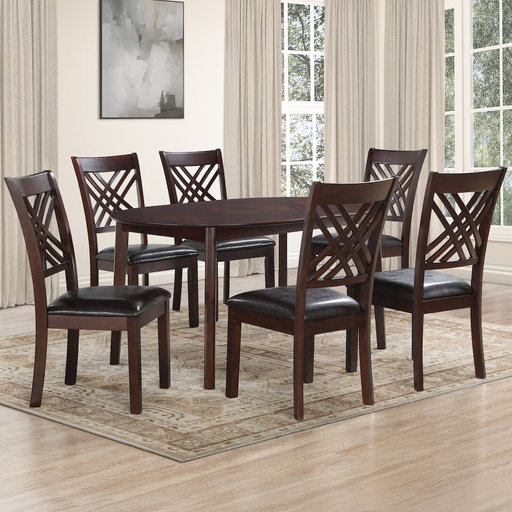Adrian Oval Table - 7pcs Set (T+6S)