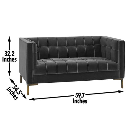 Isaac Gray Sofa and Loveseat