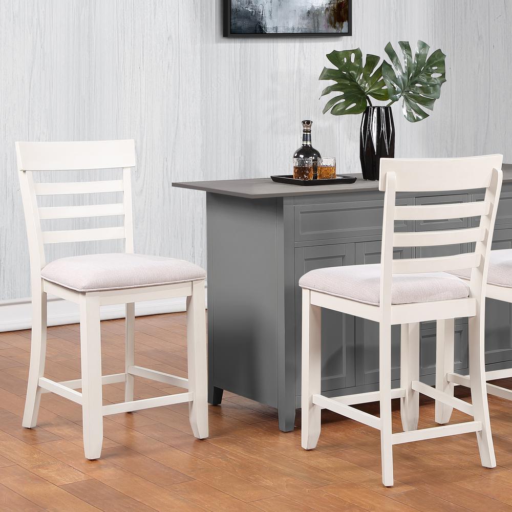 Hyland 24 inch Counter Stool, White
