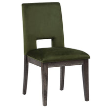 Evan Green Velvet Side Chair
