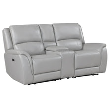 Alexandria Leather Power Reclining Conso