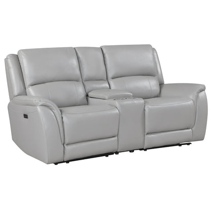 Alexandria Leather Power Reclining Conso