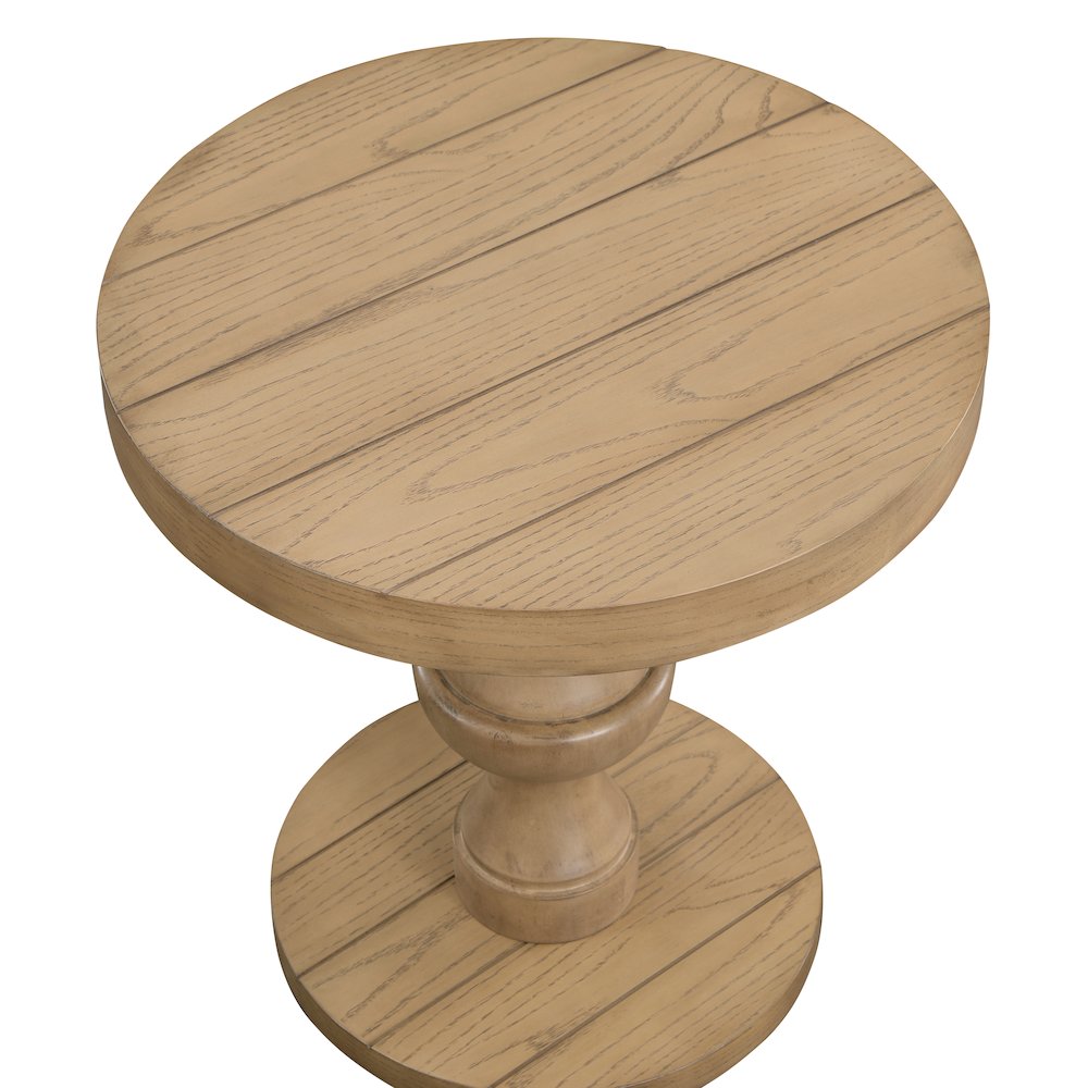 Dory Round End Table, Sand