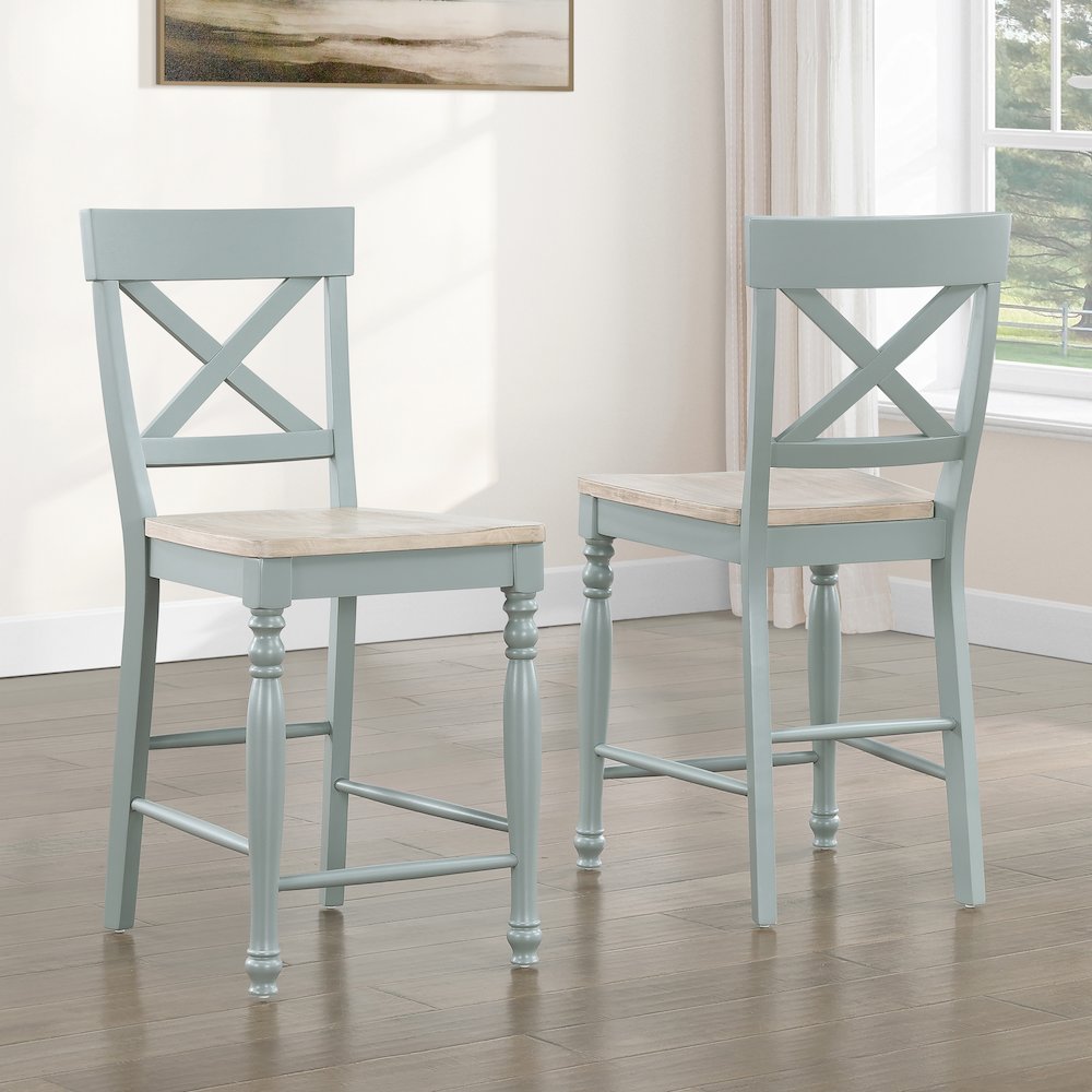 Darcy 5pc Counter Dining Set Green