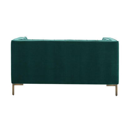 Isaac Green Velvet Loveseat