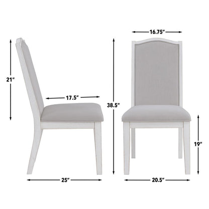 Warren White Side Chairs, Set of 2