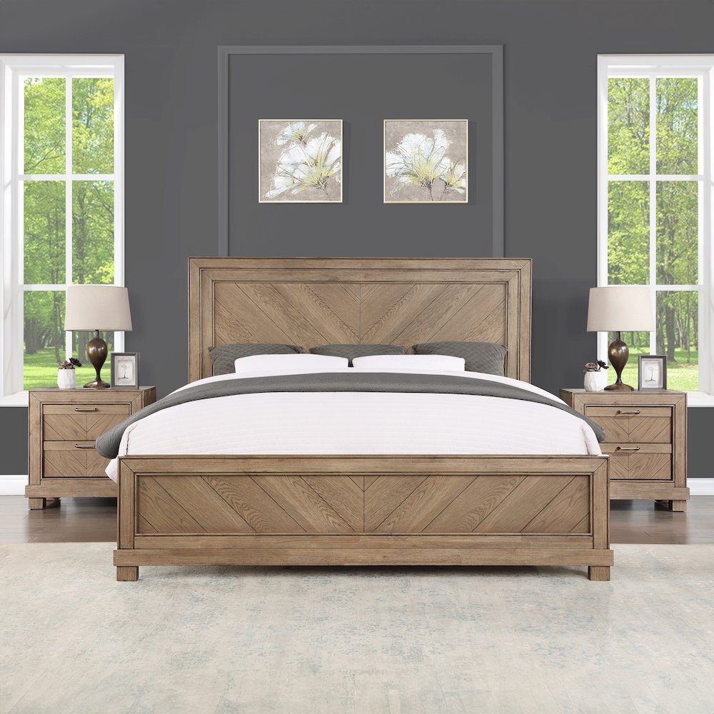 Montana King Bed, Sand