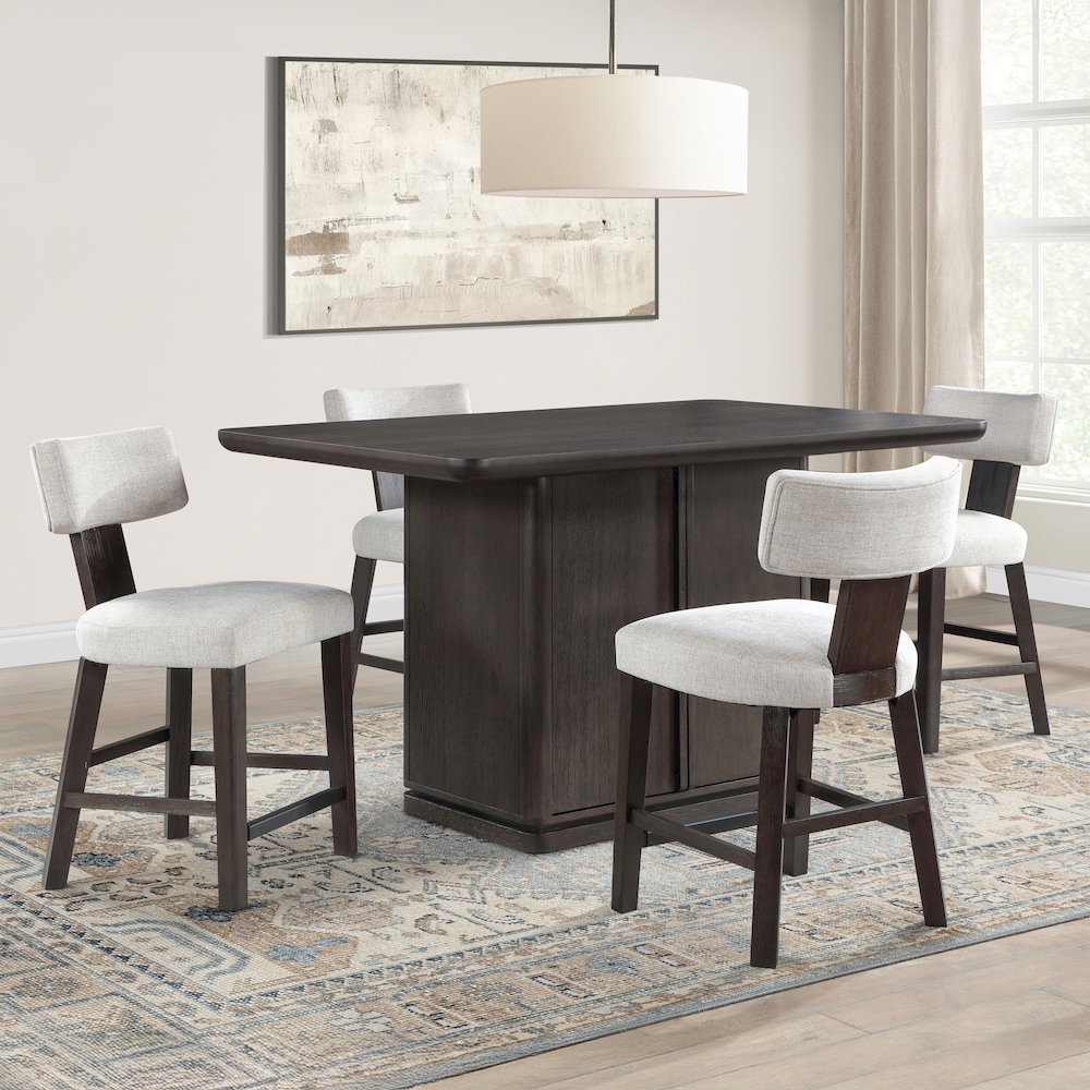 Oakley Black Counter Chair