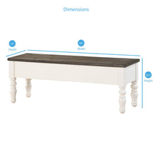 Joanna Two Tone Storage Bench
