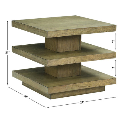 Canyon End Table, Brown