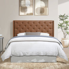 Maria Brown Tufted PU Queen/Full Headboa