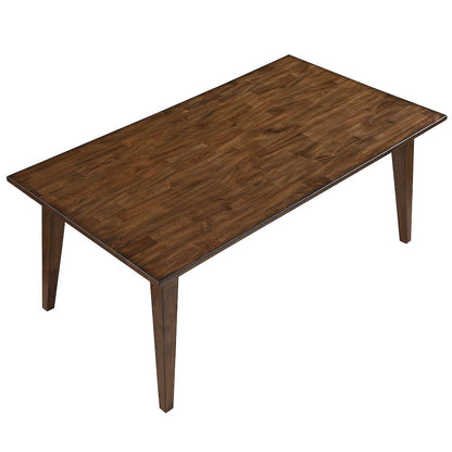 Canton 72" Solid Wood Dining Table, 2 Uph. Chairs, 4 Side Chairs