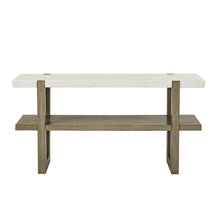 Perth White Marble Top Sofa Table